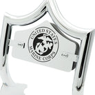 SMALL BACKPLATE for El Rey Backrest™ - MARINES (Chrome or Black) | | CMC Motorsports