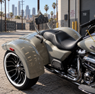 El Rey "TRIKE" Backrest | Show Chrome Stealth | Solid Black - No Diamond Stitch | CMC Motorsports