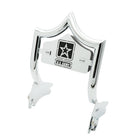 SMALL BACKPLATE for El Rey Backrest™ - ARMY (Chrome or Black) | | CMC Motorsports