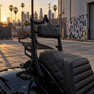 El Rey Backrest | 2014-2026 Indian | Gloss Black Black Double Diamond | CMC Motorsports