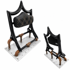 El Rey Backrest | 2009-2026 Classic | Gloss Black Sand Double Diamond | CMC Motorsports