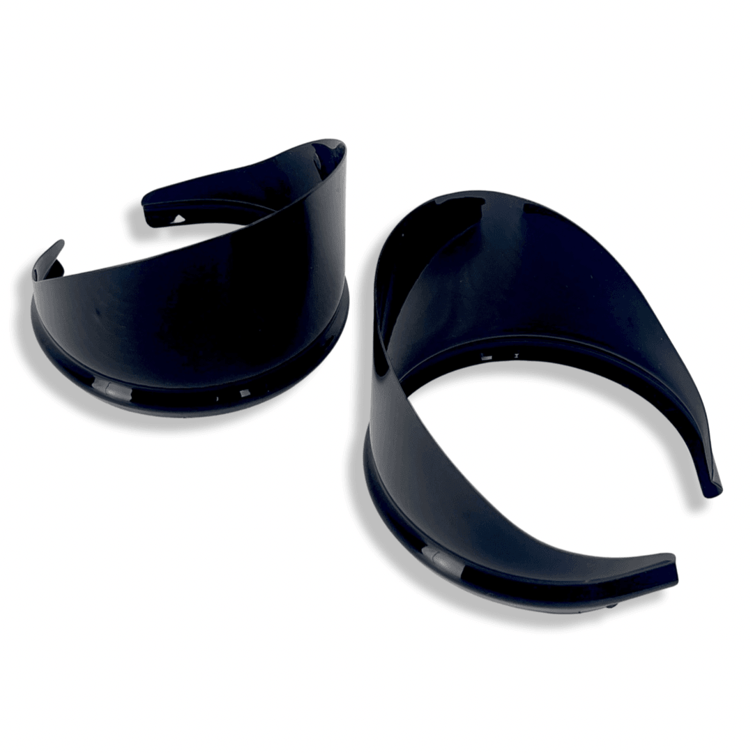 BLACK - The El Rey "Gangster" Mirrors (IN STOCK) - CMC Motorsports