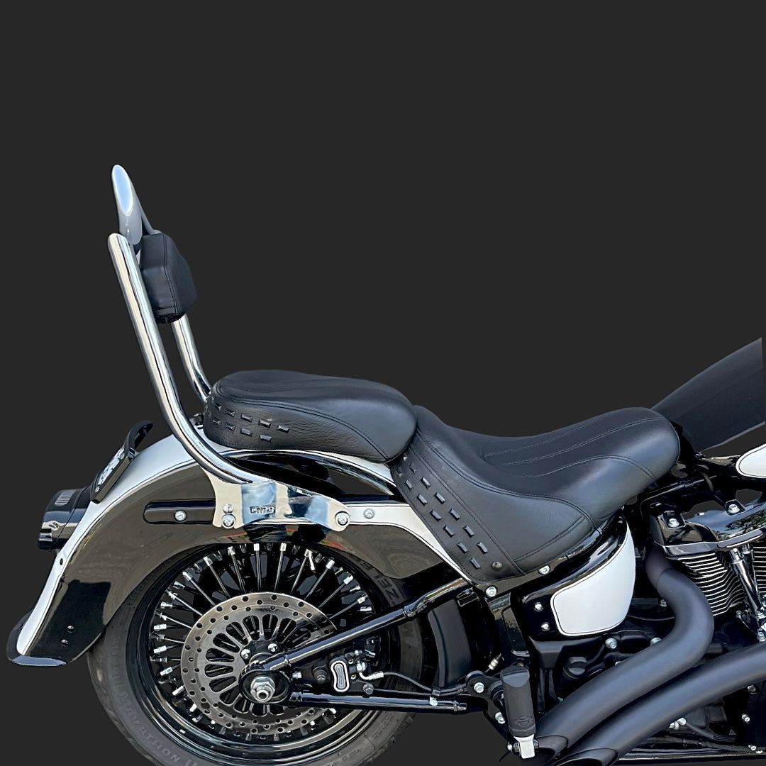 ‼️ DAVE'S DEALS ‼️ | El Rey Backrest | 2018-2026 M8 Softail Show Chrome | | CMC Motorsports