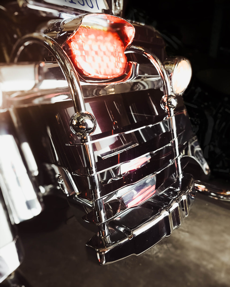 SaddleBag Rails & Cheese Grater CMC Motorsports