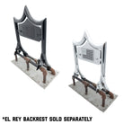 LARGE BACKPLATE for El Rey Backrest™ - USA FLAG 🇺🇸 (Chrome or Black) | | CMC Motorsports