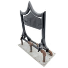 LARGE BACKPLATE for El Rey Backrest™ - USA FLAG 🇺🇸 (Chrome or Black) | Gloss Black | CMC Motorsports