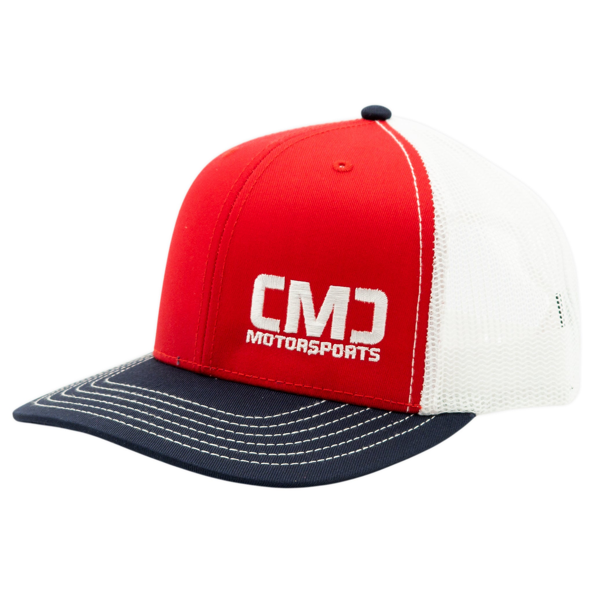 CMC Classic Trucker Hat | Navy Red | CMC Motorsports