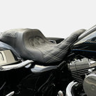 CMC "Level-Up" 2Up Seat | Touring '08-'23 | White Double Diamond | CMC Motorsports