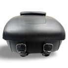 Genuine OEM Harley Davidson Black Leather Tour Pack Pak Trunk Luggage Box | | CMC Motorsports