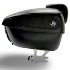 Genuine OEM Harley Davidson Black Leather Tour Pack Pak Trunk Luggage Box | | CMC Motorsports