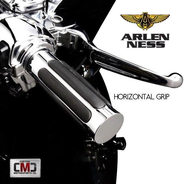 Arlen Ness Harley Davidson Chrome Billet Throttle By Wire Handlebar Grips New | | CMC Motorsports