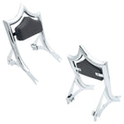 El Rey Backrest | 2000-2017 Softail "SHORTY" | Dealer | Show Chrome Stealth | Solid Black - No Diamond Stitch | CMC Motorsports