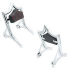 El Rey Backrest | 2000-2017 Softail "SHORTY" | Dealer | Show Chrome Red Double Diamond | CMC Motorsports
