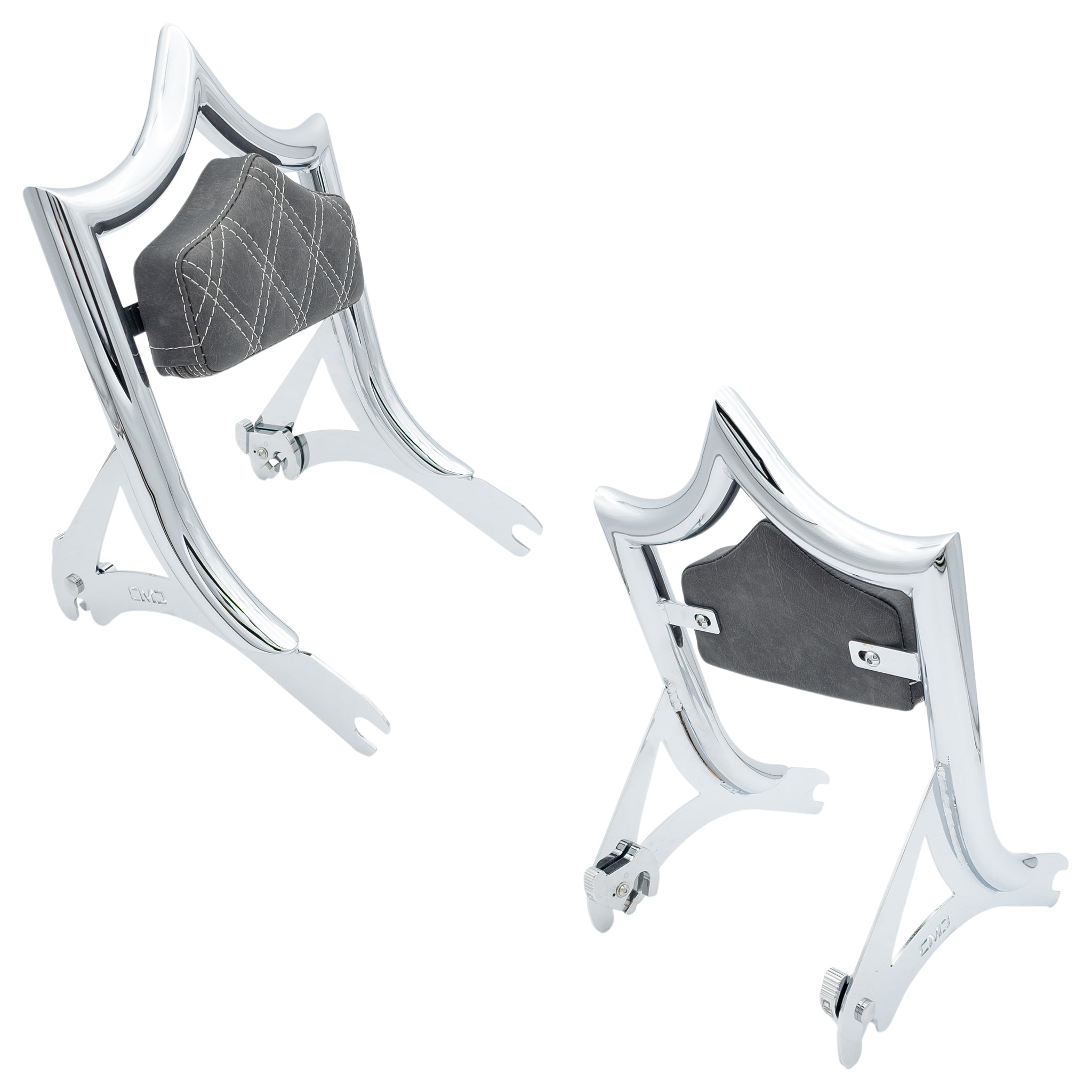 El Rey Backrest | 2000-2017 Softail "SHORTY" | Dealer | Show Chrome Viejito Vintage Black | CMC Motorsports