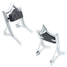 El Rey Backrest | 2000-2017 Softail "SHORTY" | Dealer | Show Chrome White Double Diamond | CMC Motorsports