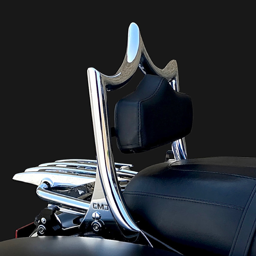 Upgraded - Black Double Diamond Pad (Show Chrome) "Classic" 09-21 Touring - Preorder Now Back Ordered Until August 16 - CMC Motorsports