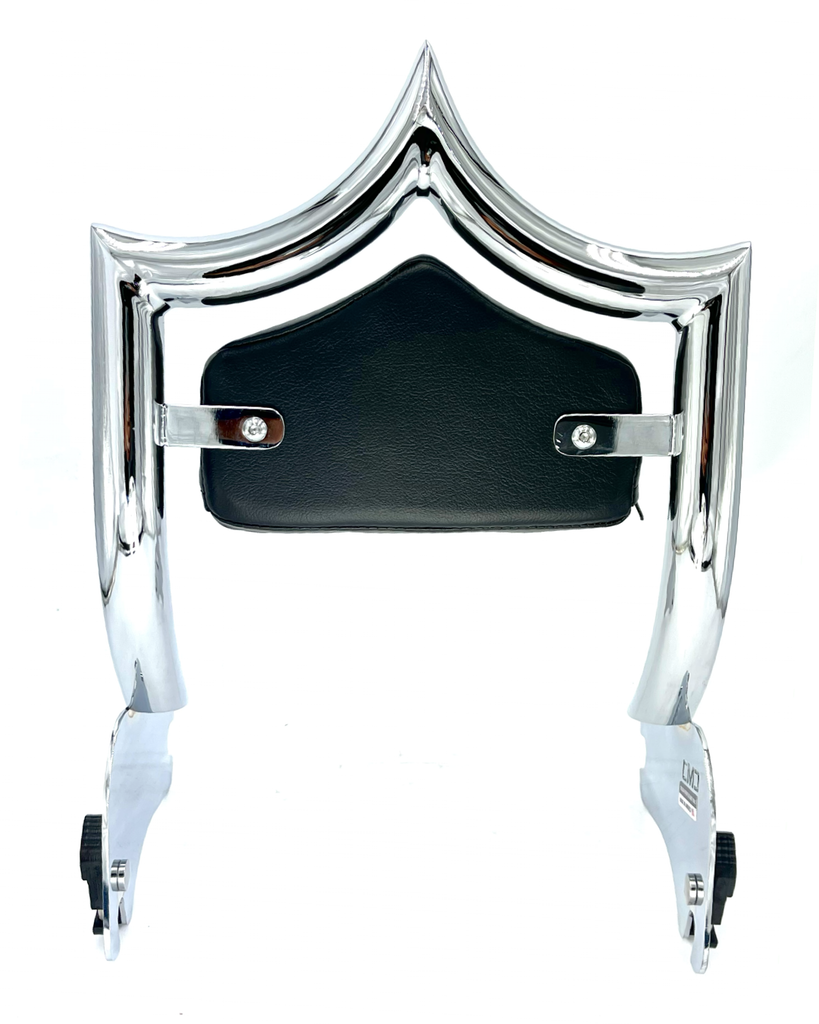 Upgraded - White Double Diamond Pad El Rey (Show Chrome) "OG" 97-08 Touring - Preorder Now Back Ordered Until August 16 - CMC Motorsports