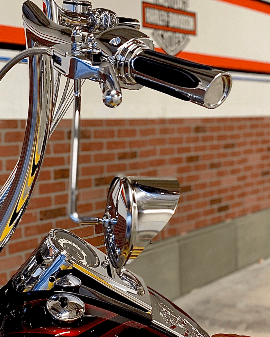 Chrome Aluminum Custom Mirrors For Harley Motorcycle Cruiser Chopper XL 883 - Universal