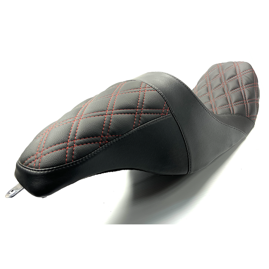 The FASTBACK 2Up Touring Seat 97-07 Red Double Diamond - CMC Motorsports