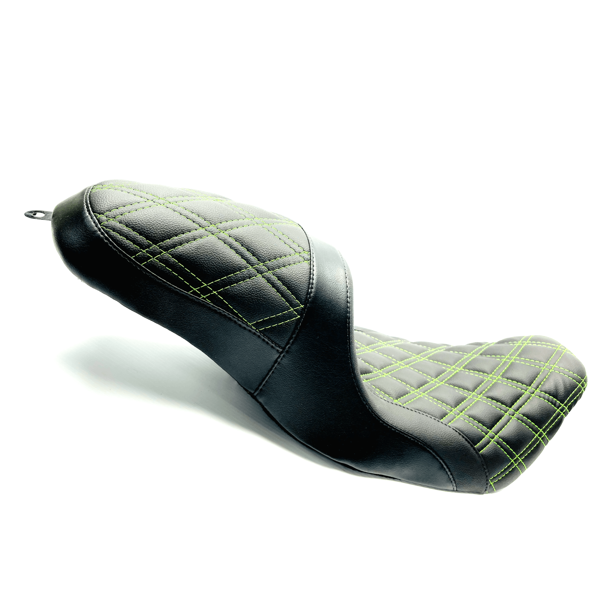The FASTBACK 2Up Touring Seat 08-21 Green Double Diamond - CMC Motorsports
