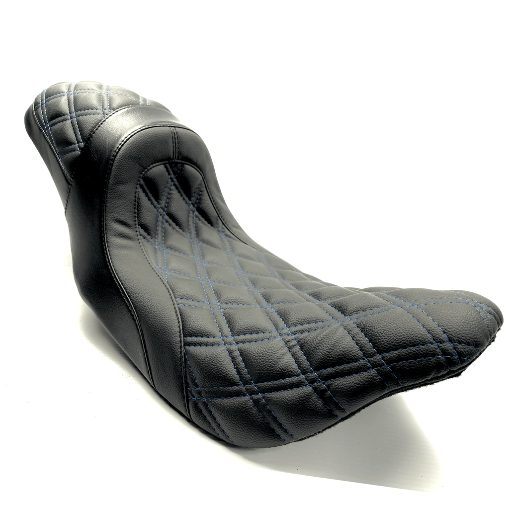 The FASTBACK 2Up Touring Seat 08-21 Blue Double Diamond - CMC Motorsports