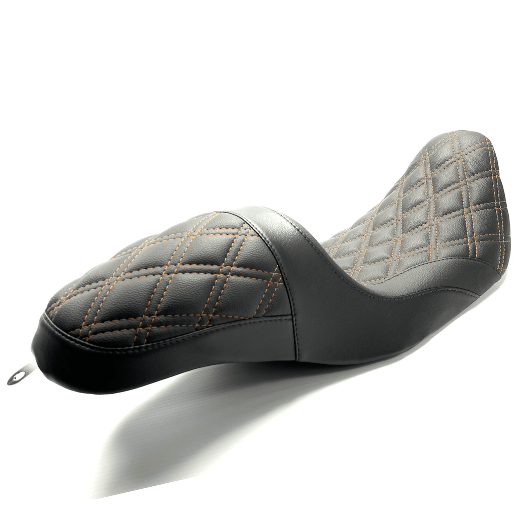 The FASTBACK 2Up Touring Seat 08-21 Orange Double Diamond - CMC Motorsports