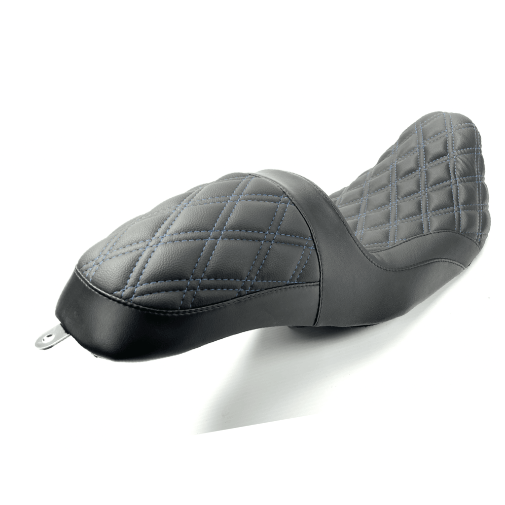 The FASTBACK 2Up Touring Seat 08-21 Blue Double Diamond - CMC Motorsports