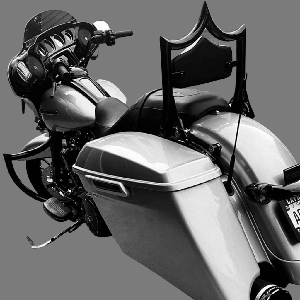 El Rey "Dos Equis" Backrest Gloss Black 2009-2021 Touring - CMC Motorsports