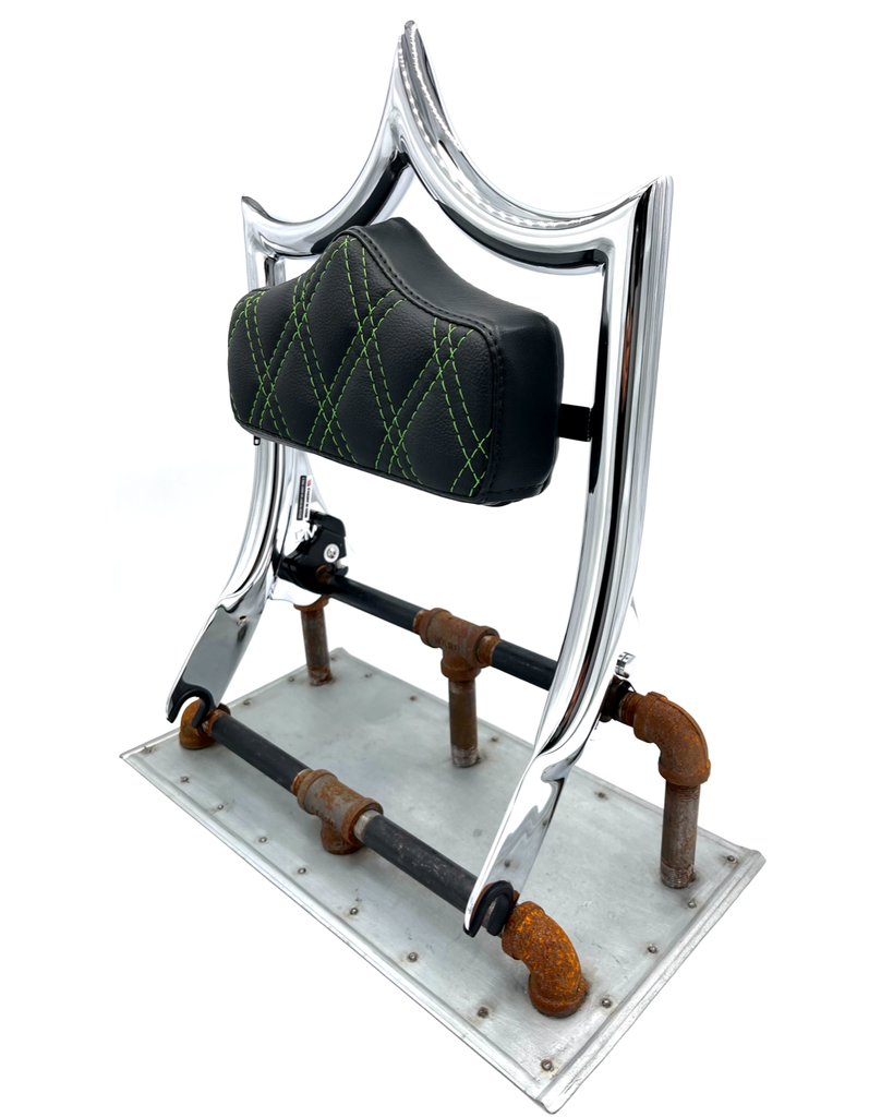 Upgraded - Green Double Diamond Pad (Show Chrome) "Classic" 09-21 Touring - Preorder Now Back Ordered Until August 16 - CMC Motorsports