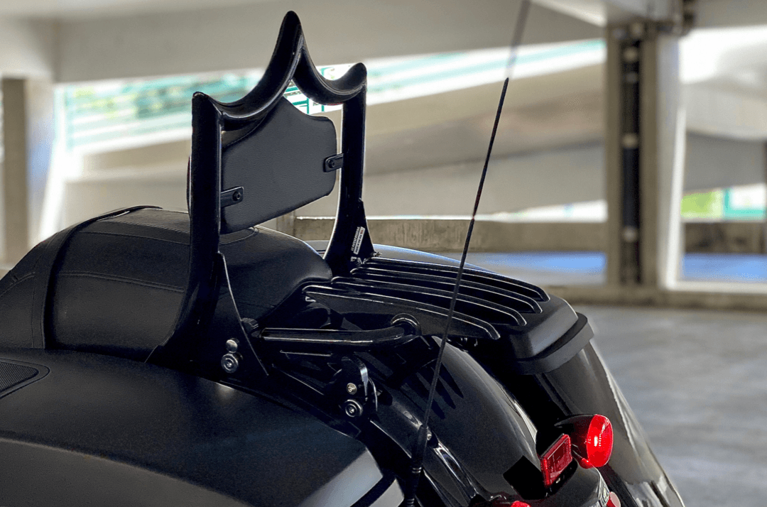 STEALTH Touring Luggage Rack 2009 2023 Gloss Black CMC