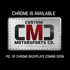 LARGE BACKPLATE for El Rey Backrest™ - CVO (Chrome or Black) | Show Chrome | CMC Motorsports