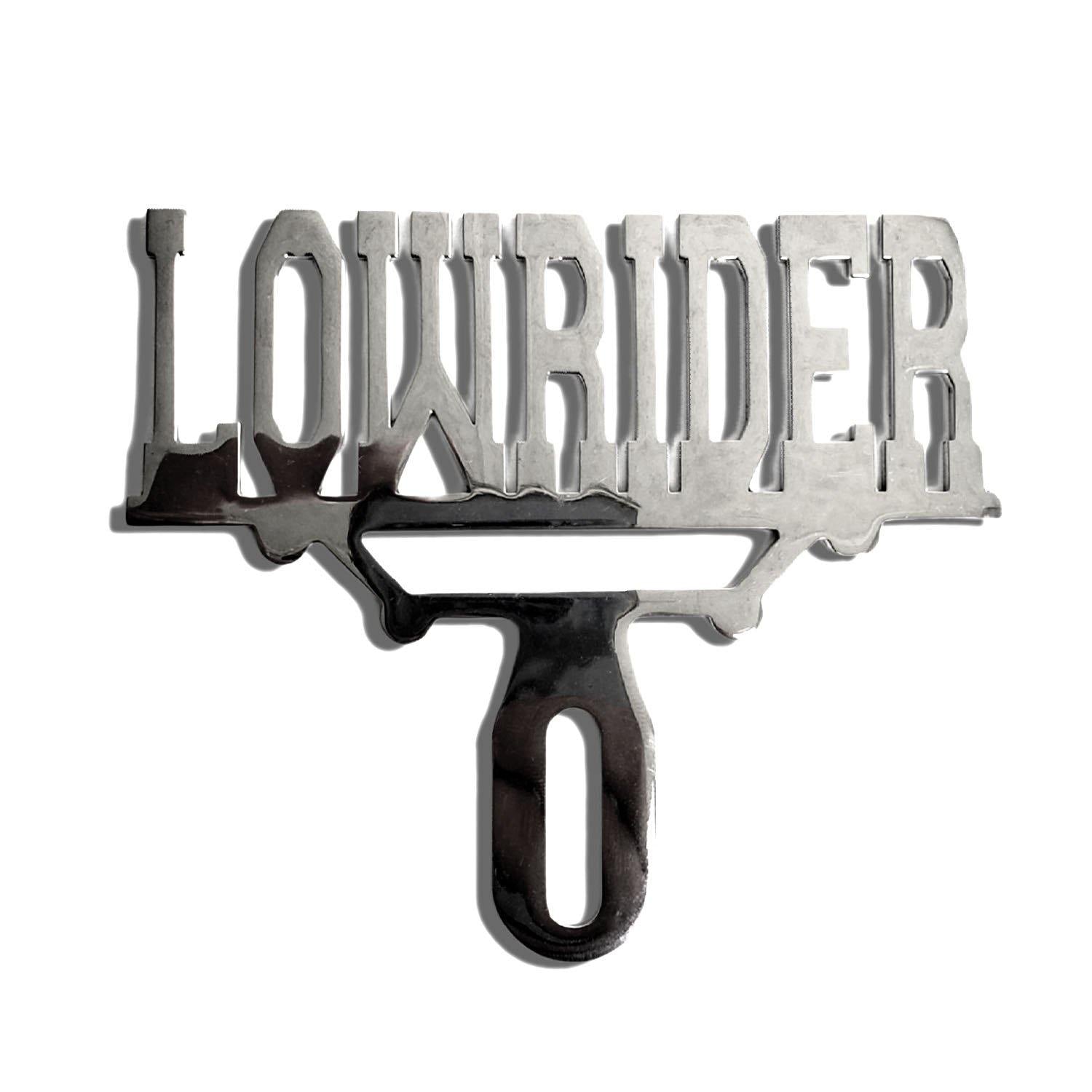 "LOWRIDER" LICENSE PLATE TOPPER - CMC Motorsports